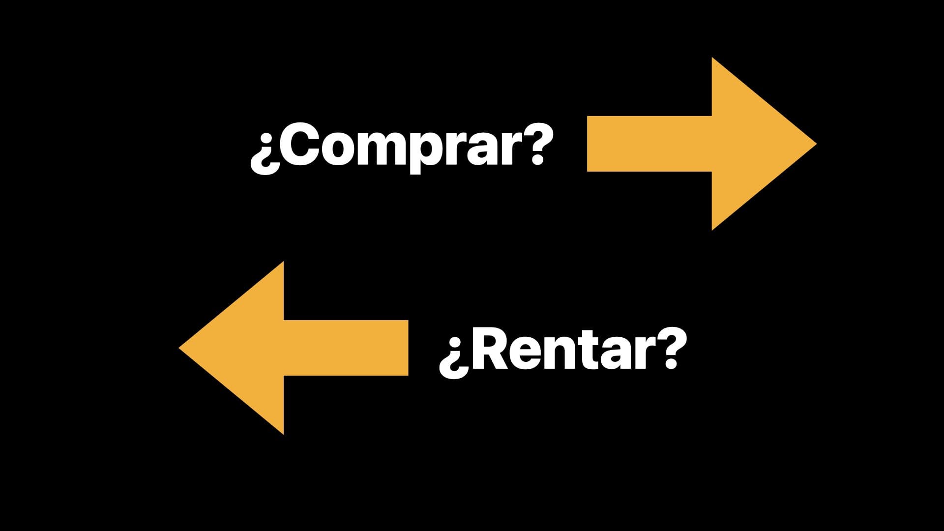 Comprar vs Rentar